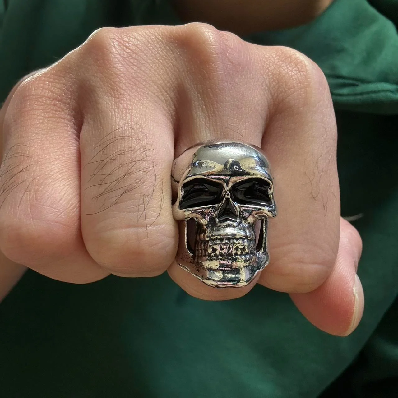 0500 - Rock Skull Oversized Ring - Image 7