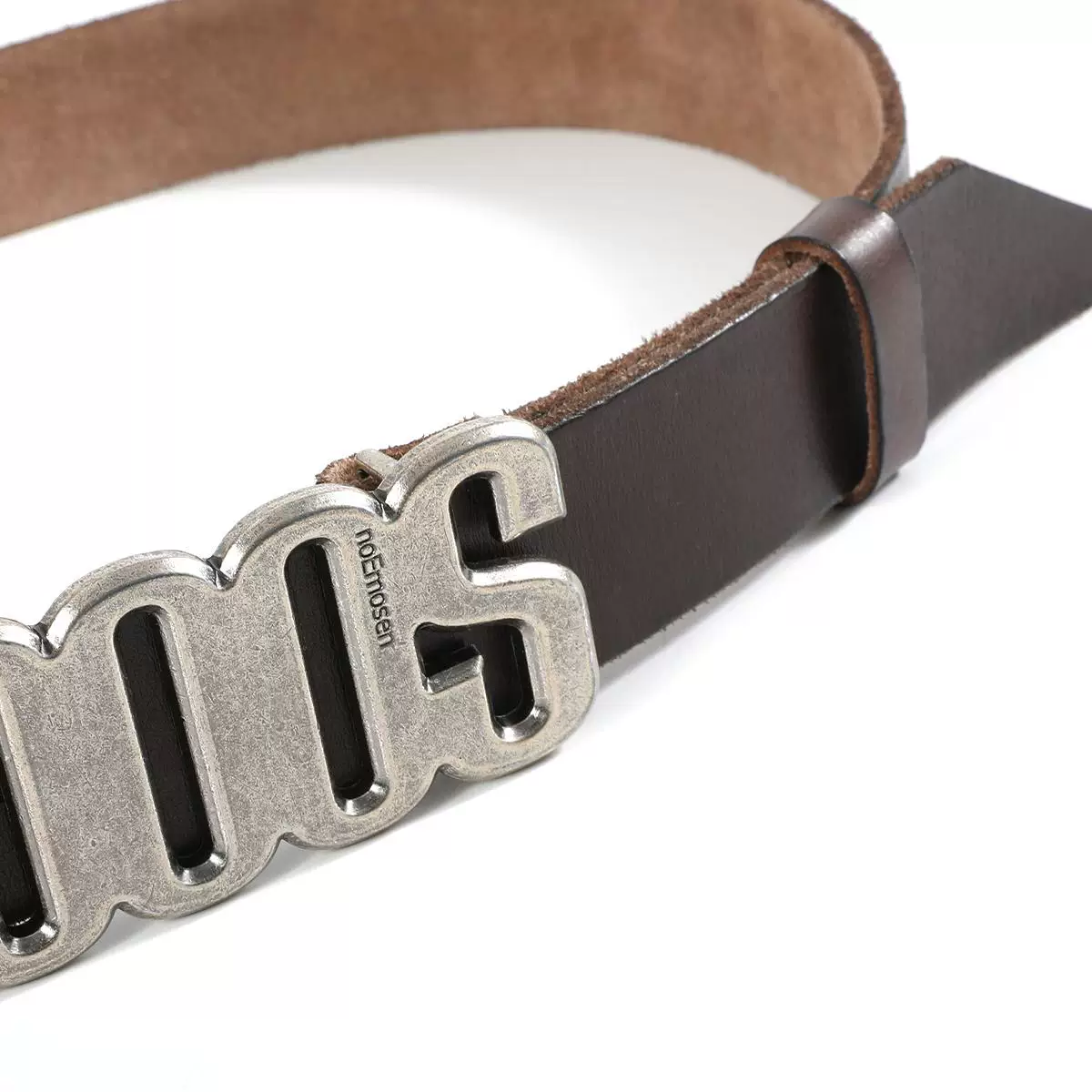 2000s Logo Leather Belt - Image 3