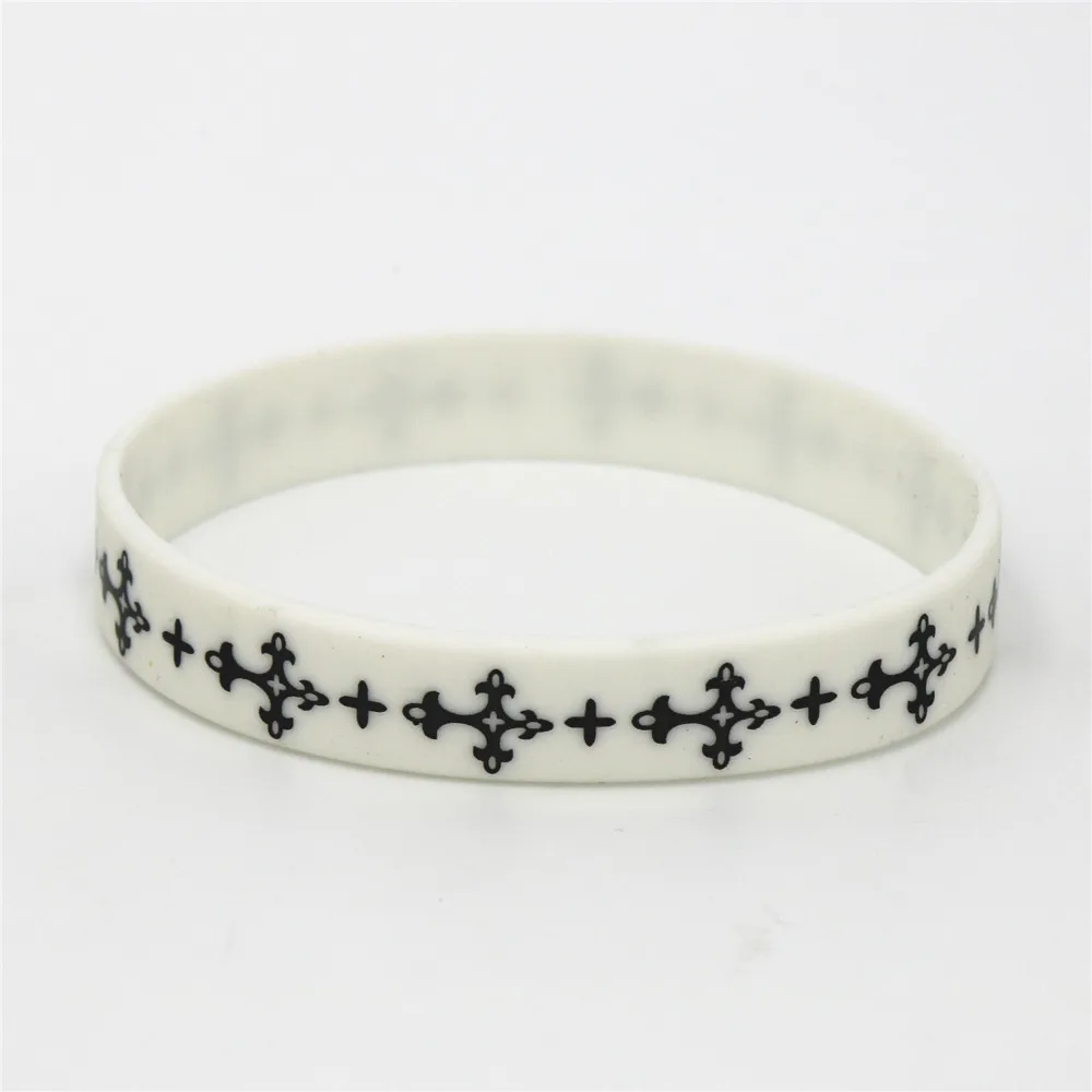 Cross Silicone Rubber Bracelet - Image 4
