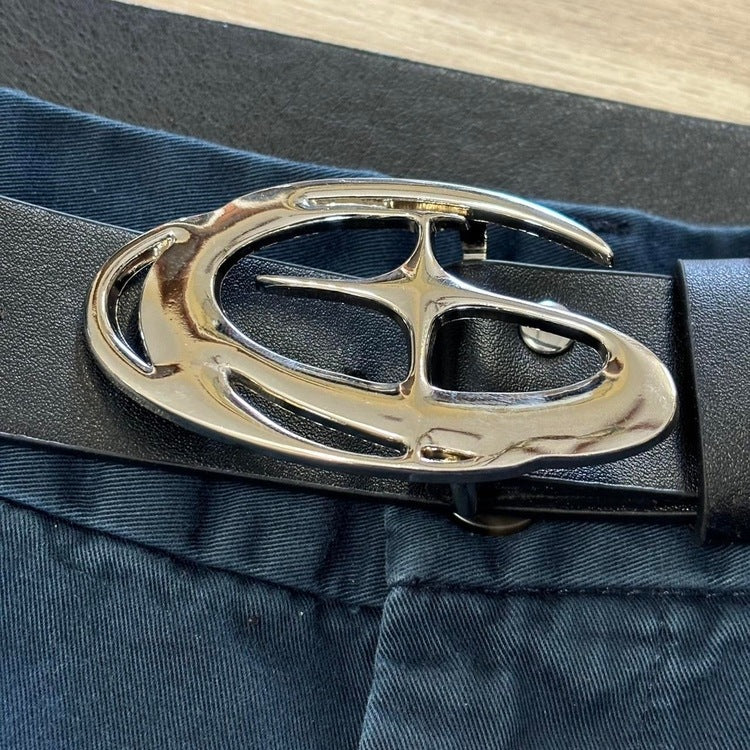 0054 - Star Moon Buckle Belt (Black) - Image 4
