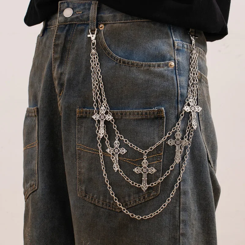 Gothic Cross Wallet Chain - Image 2