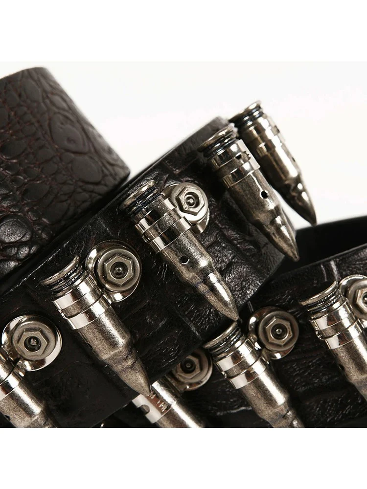 Heavy Metal Crocodile Bullet Belt - Image 3