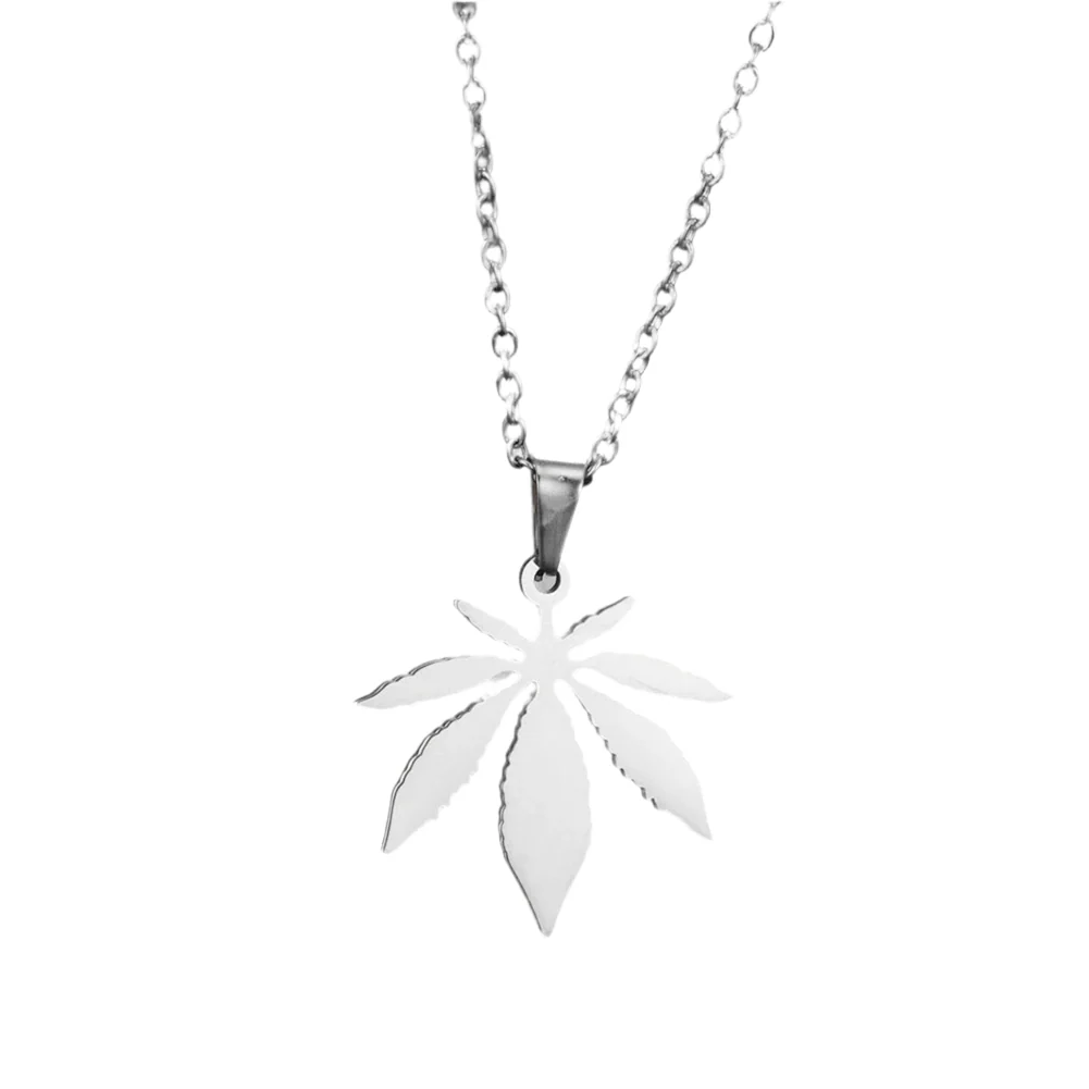 Mini Stainless Weed Necklace - Image 2
