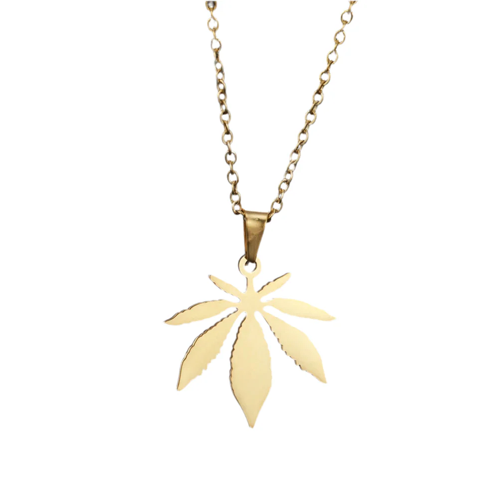 Mini Stainless Weed Necklace - Image 3