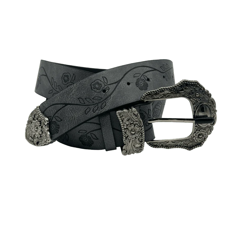 0123 - Y2K Gothic Buckle Belt (gray)