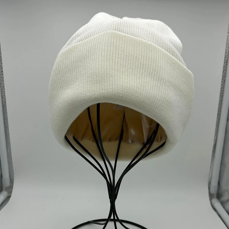 0125 - Satin Lined Beanie (beige) - Image 4