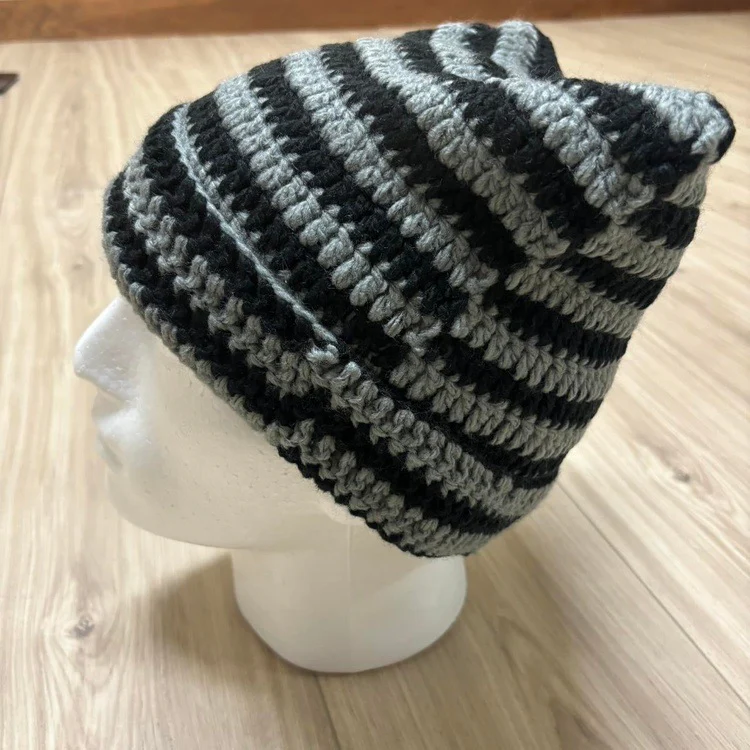 Knitted Ears Beanie (cement) - Image 4