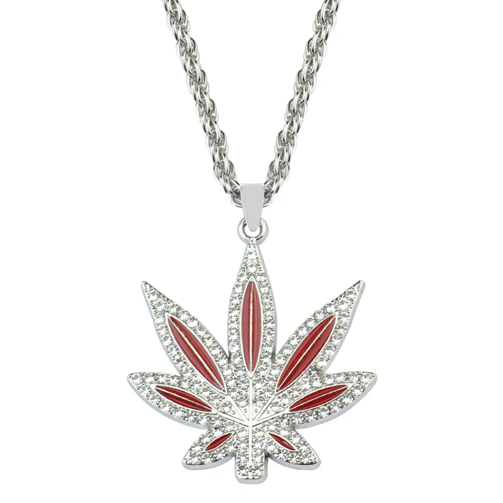Rhinestone Weed Necklace - Image 7