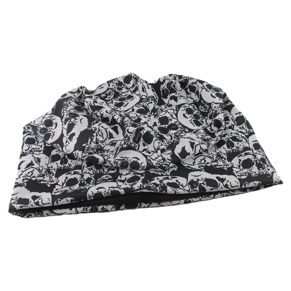Skull All Over Print Beanie - Image 2