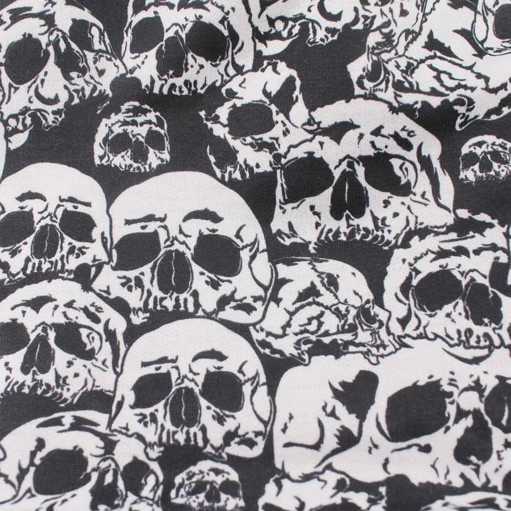 Skull All Over Print Beanie - Image 5