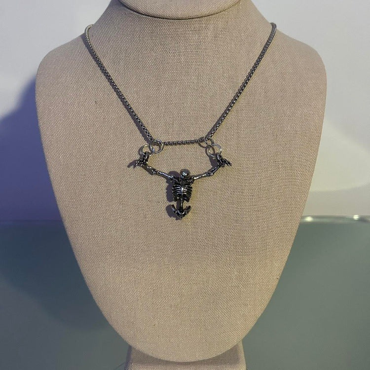 0178 - Hanging Skeleton Necklace - Image 3
